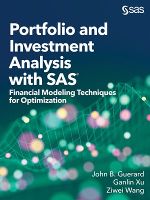 cover image of Portfolio and Investment Analysis with SAS
